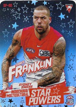 2022 AFL TeamCoach - Star Powers Silver #SP-80 Lance Franklin Front